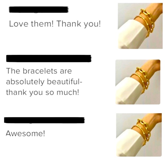 🍋2/$30 New Gold Bracelet Set - Picture 6 of 6